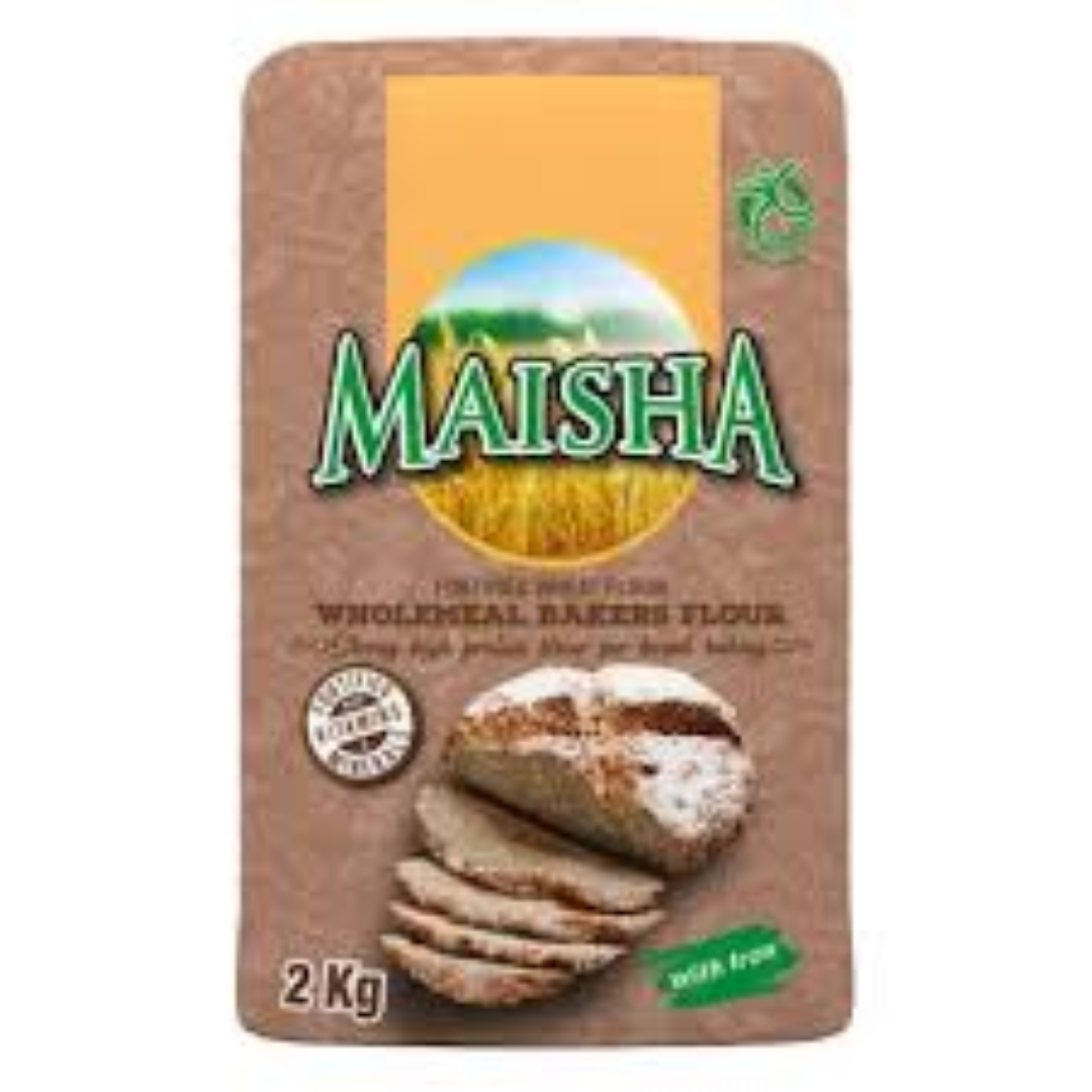 MAISHA WHOLEMEAL BAKERS FLOUR 2KG